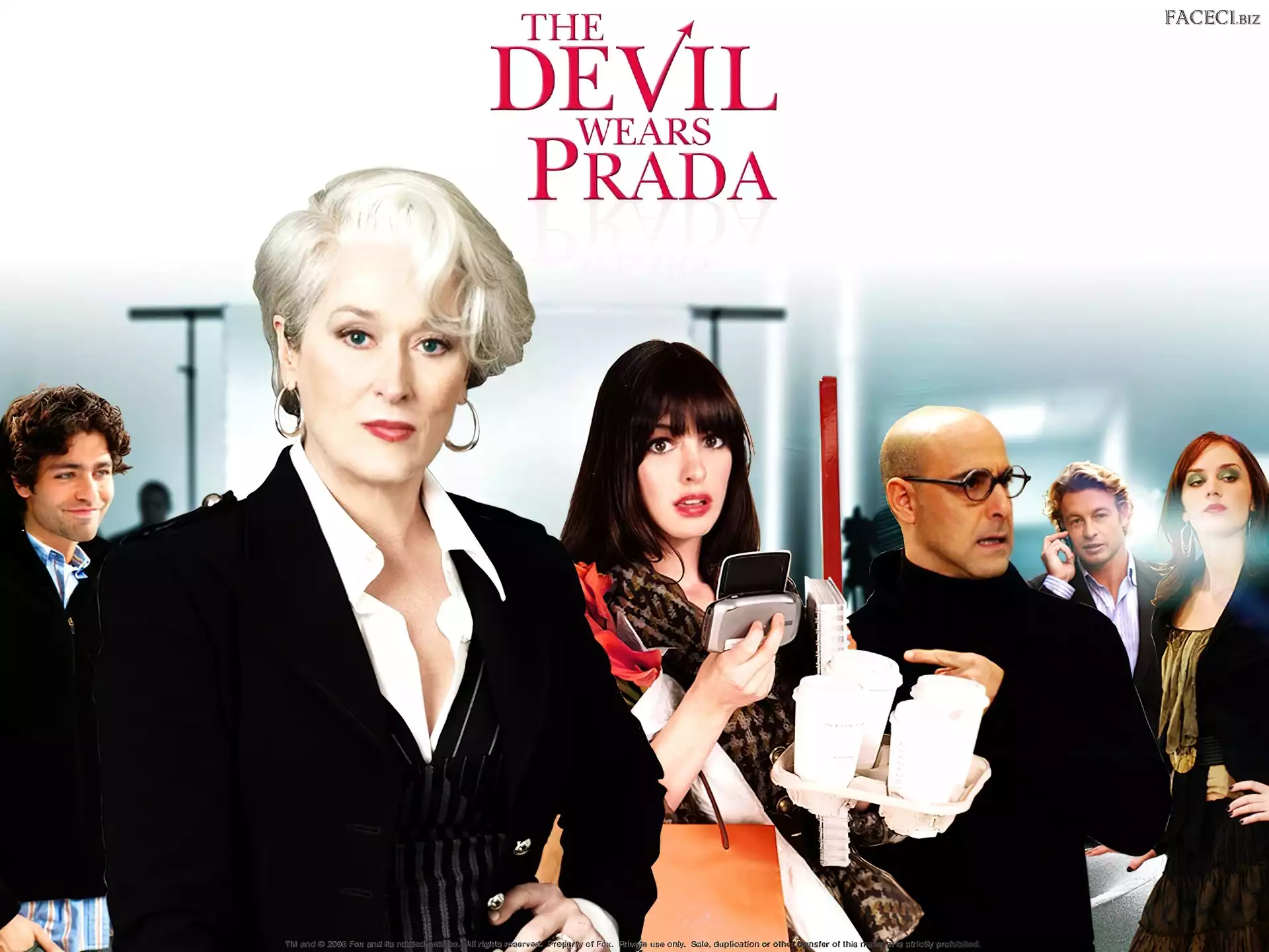 Adrian Grenier, Meryl Streep, Stanley Tucci, Devil Wears Prada, Anne Hathaway